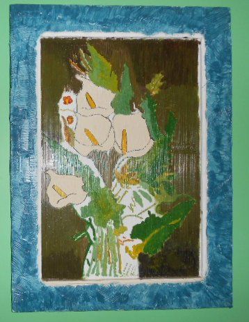 Quadro Pintura sobre textura