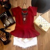 ♡ Blusa Peplum Lançamento 2016