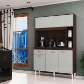 A882.Kit Cozinha Duda 120 5P1G Chocolate.Off White Poquema
