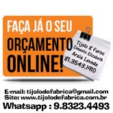 Tijolo 8 Furos Direto da Fábrica - Vitória de santo antão (81) 3543.1910 / Whatsapp: 9.8822.7198