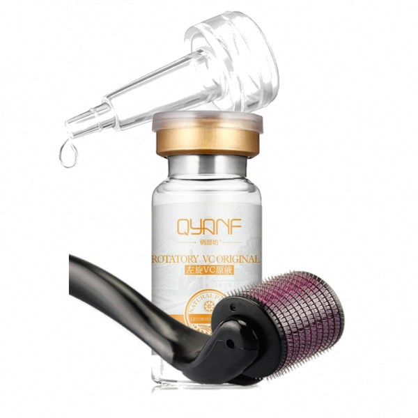 Kit Dermaroller System 0.5mm + Vitamina C Qyanf 10ml
