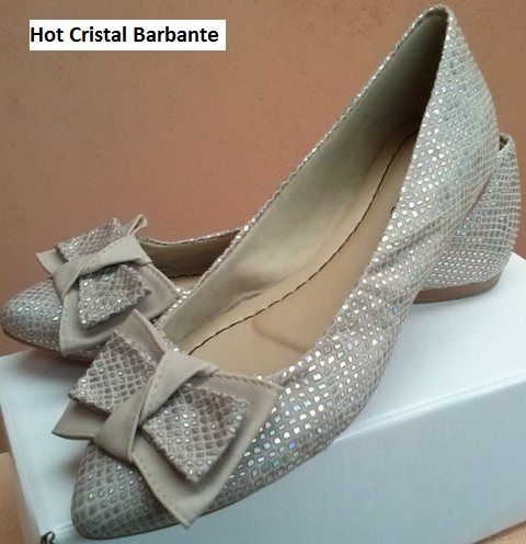 Sapatilha bico fino - Cristal