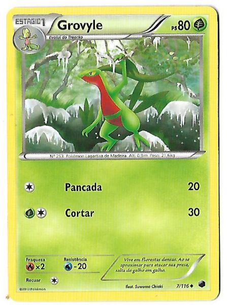 Pokemon Grovyle Congelamento de Plasma