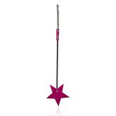 Chibata Estrela na cor Rosa com Preto