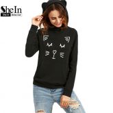 Moletom Cat Com Bolso (Importado)