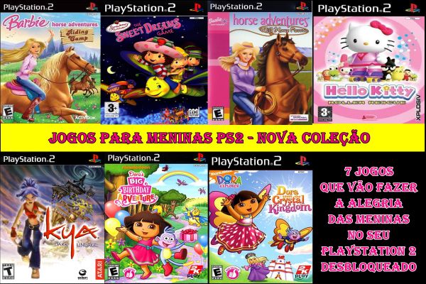 Kit Meninas Nova Coleção com 7 Jogos