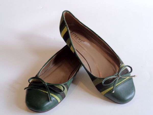 Sapatilha Verde Listrada