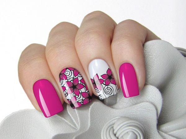 Adesivos para Unhas Mod. Floral Cód. L-096