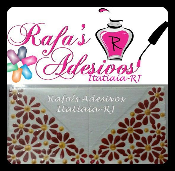 Adesivos artesanais tema flores