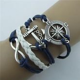 Pulseira Artesanal, em Couro, Frete Gátis.