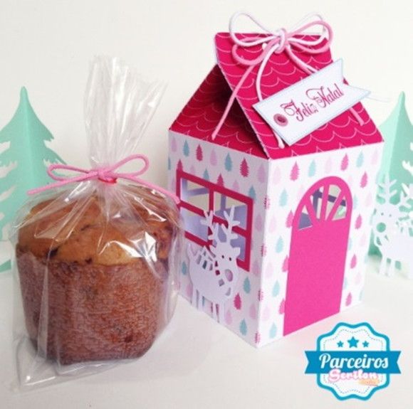 Arquivo Digital Silhouette CAIXA DE PANETONE CASINHA