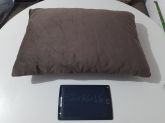Almofada Suede Marrom 56x36x16