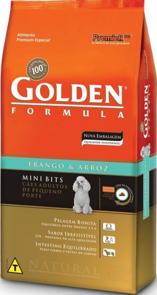 Ração Golden Fórmula Adulto Frango Mini Bits 10,1 KG