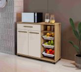 Fruteira Salinas 107 2P1G1N3Cestos Cinamomo.Off White Arte Moveis