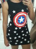 Vestido model Capitão America