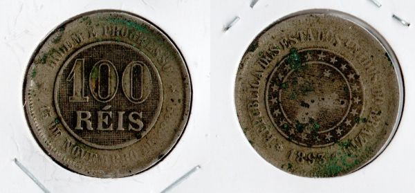 037-4 - 100 Réis 1893 - T iragem 3.589.000