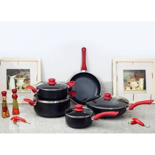 Conjunto Panelas Aroma 5 Pecas Metalurgica Mor