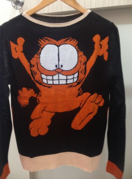 blusa garfield preta