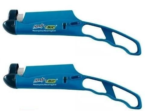 2 Acendedor Multiuso Lareiras Fogao Handy Bic