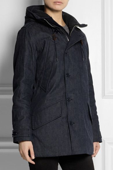J.CREW Collection hooded denim parka