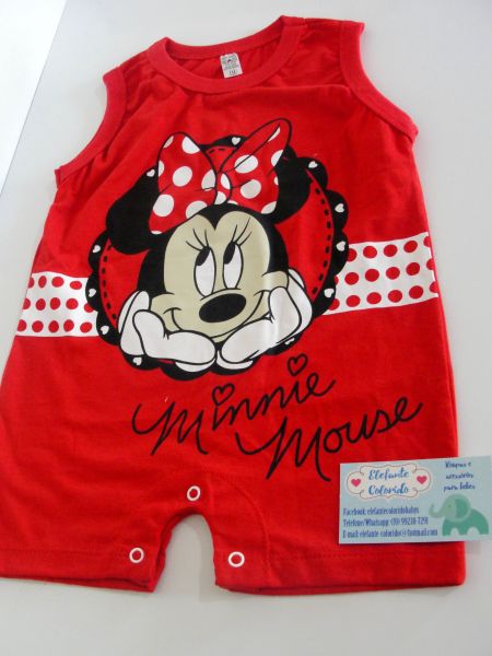Macacão Minnie Vermelho