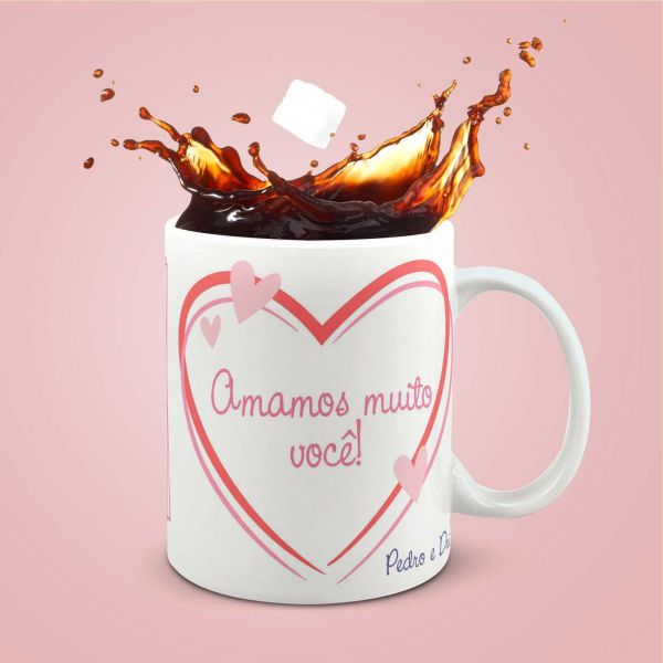 Caneca cerâmica personalizada