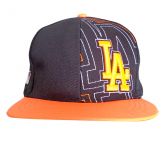 Boné Aba Reta Los Angeles Dodgers Preto e Laranja  61