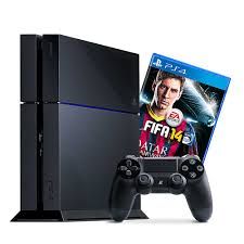Playstation 4 Sony - Preto + FiFa 14