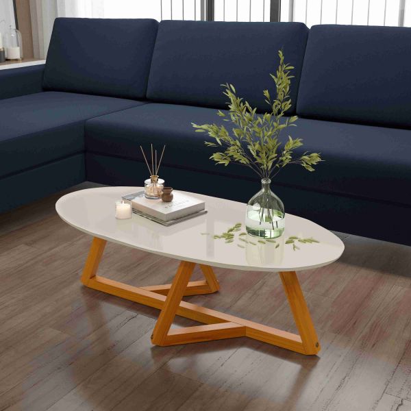 Mesa Centro Classic Off White.Nature Tebarrot