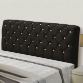 Cabeceira Solteiro Luxuria 90 Veludo Cacau 1703 SR Cabec