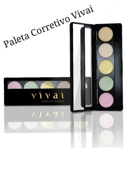 Paleta De Corretivo Glamour 6 Cores Vivai (box C/12 Uni)