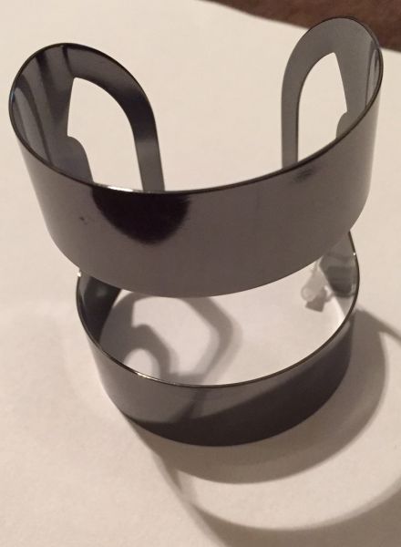Bracelete Duplo Ródio Negro