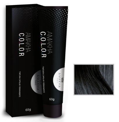 Tintura Capilar Permanente - Amakha C.O.L.O.R - 3.0 - Castanho Escuro