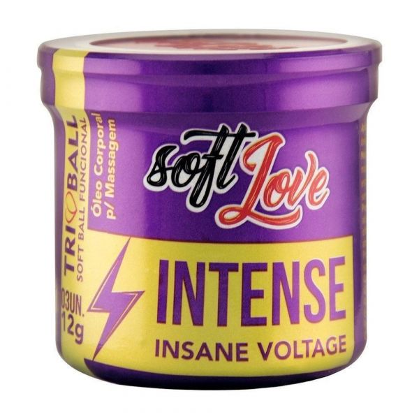 BOLINHA INTENSE ULTRA FORTE - 3 UNIDADES - SOFT LOVE