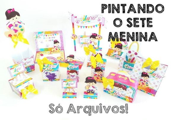 Arquivo Digital Silhouette PINTANDO O 7 MENINA