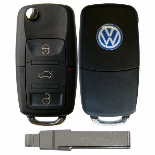 Chave Canivete Vw + Placa Positron + Lamina Virgem Gol G5