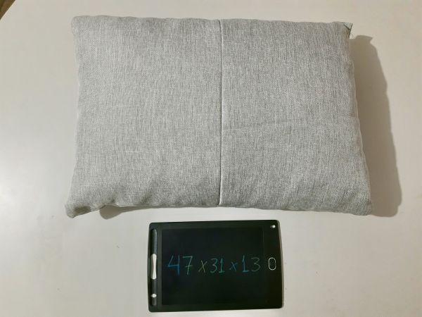 Almofada Tecido Linho  Cinza 47x31x13