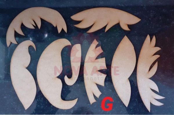 Franja de cabelo G (pçs soltas)
