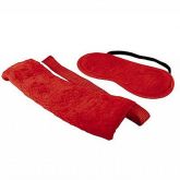 Conjunto de 4 Amarras em Pelúcia com Tapa Olho - Vermelho