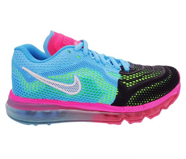 Tênis Nike Air Max 2014 Feminino Azul e Preto MOD:11735 Lanç