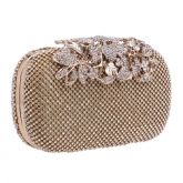 Bolsa Feminina De Mão Cristal Strass Casamento Mulheres Luxo