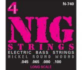 Encordoamento p/ Contrabaixo NIG N740 045 4 Cordas
