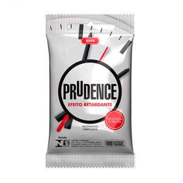 Preservativo Efeito Retardante Com 3 Unidades Prudence