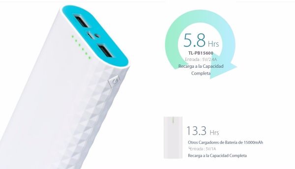 Tp-link Power Bank Tl-pb15600 02-usb