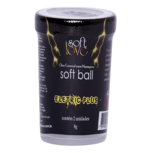 SOFT BALL BOLINHA ELETRIC PLUS 8G 02 UNIDADES SOFT LOVE