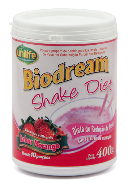 Biodream Shake Diet  Sabor Morango e Chocolate 400G