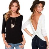 Blusa Chiffon tamanho da camisa S-XL Sexy
