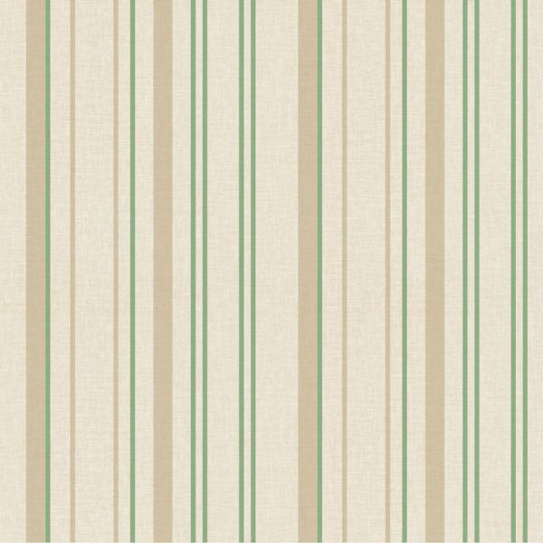 Papel de Parede Bambino's Bobinex (Nacional) - Listras (Tons de Bege/ Verde) 3316