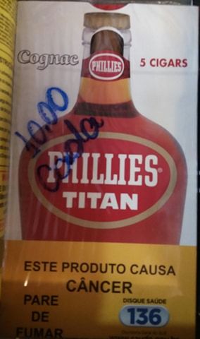 Charutos Titan cx. c/ 5