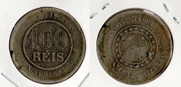 037-2 - 100 Réis 1893 - T iragem 3.589.000